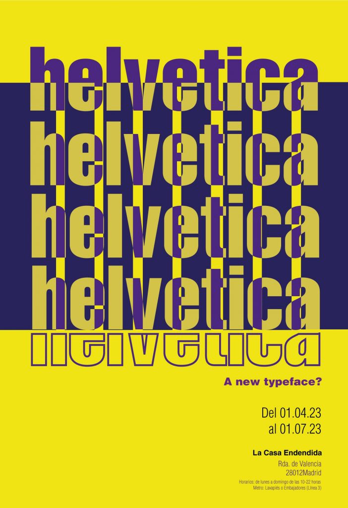 diseño cartel tipografía helvetica
